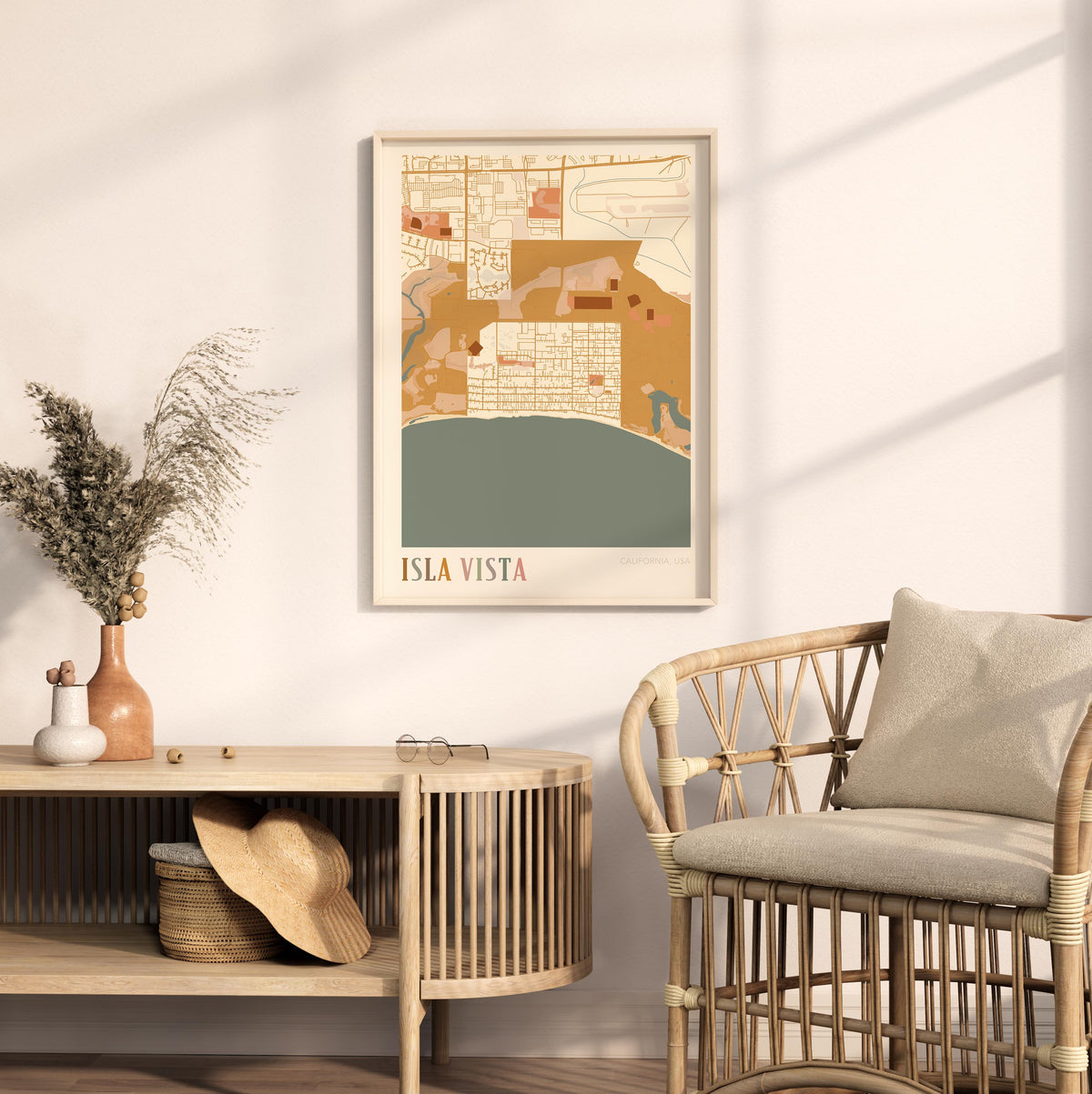 isla vista, california map poster - image 3