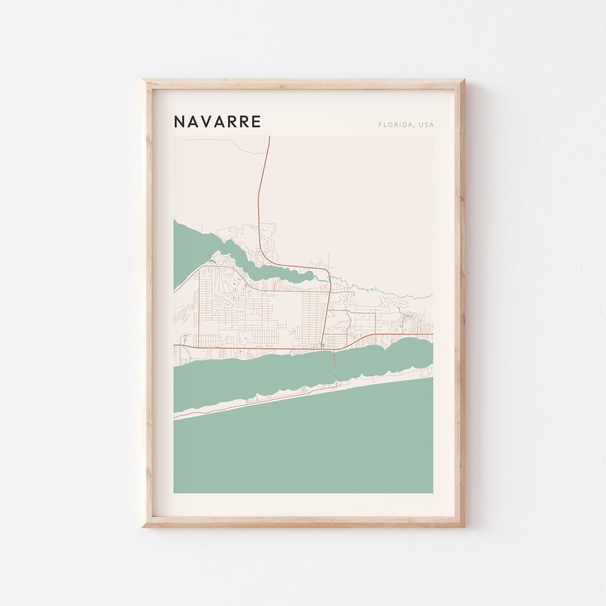 navarre, florida map poster - image 1
