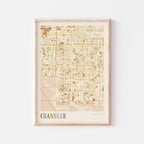 chandler, arizona map poster - image 1