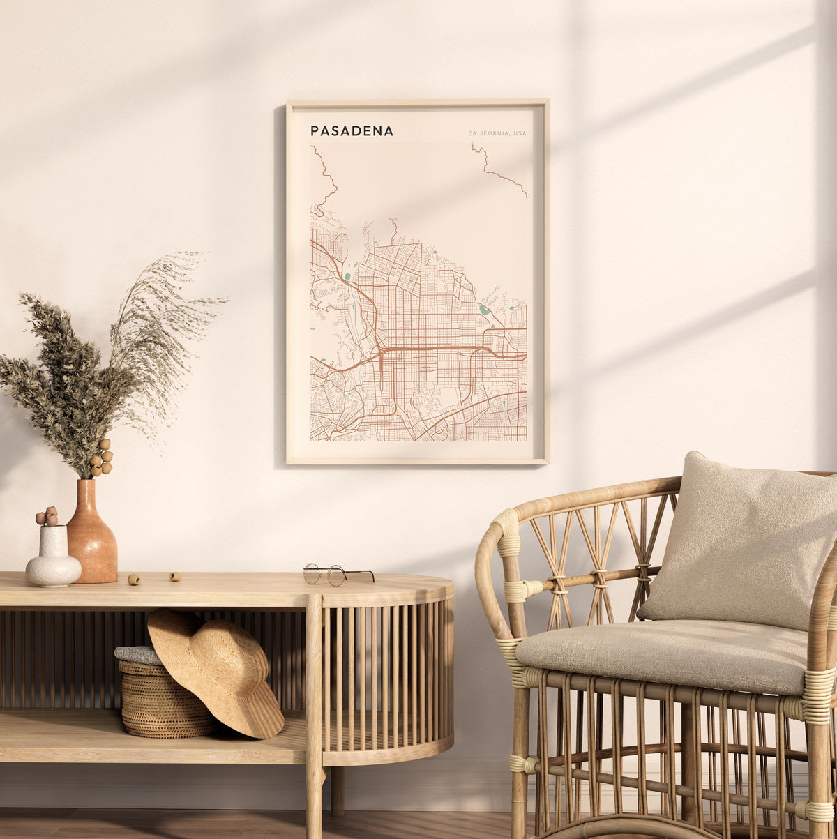 pasadena, california map poster - image 3