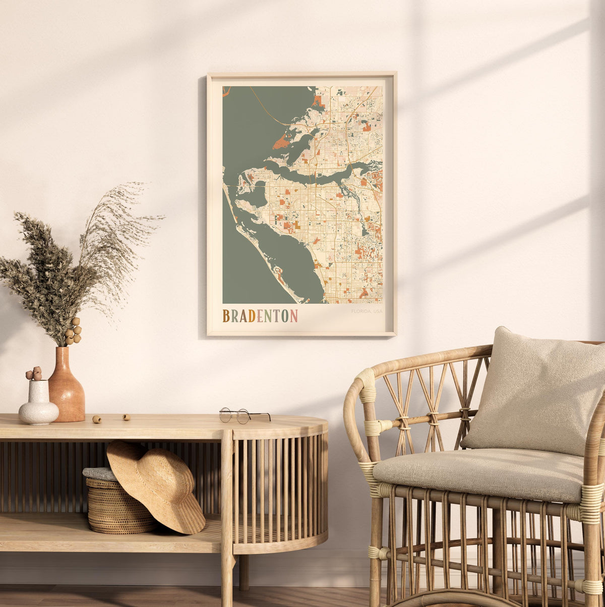 bradenton, florida map poster - image 3