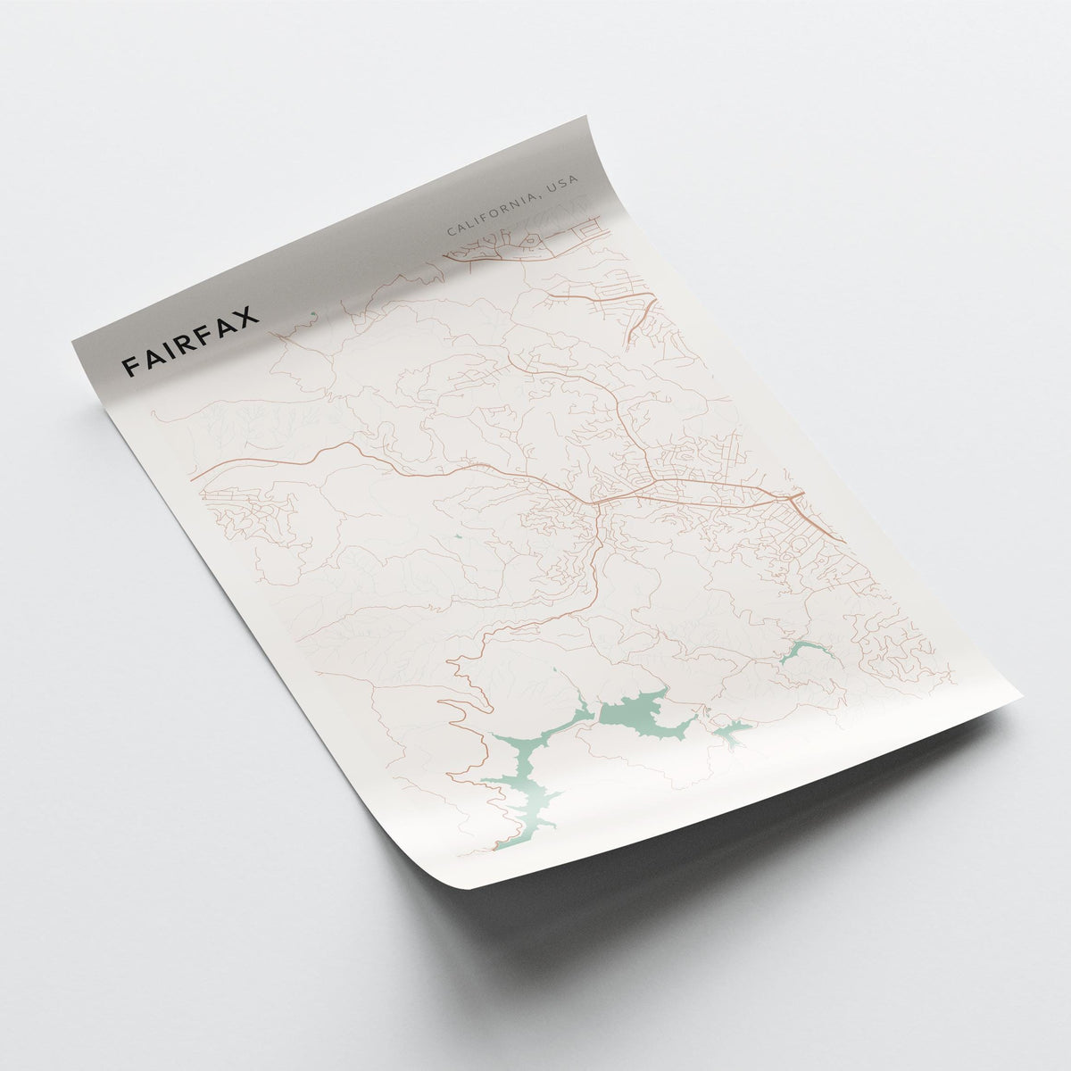fairfax, california map poster - image 4