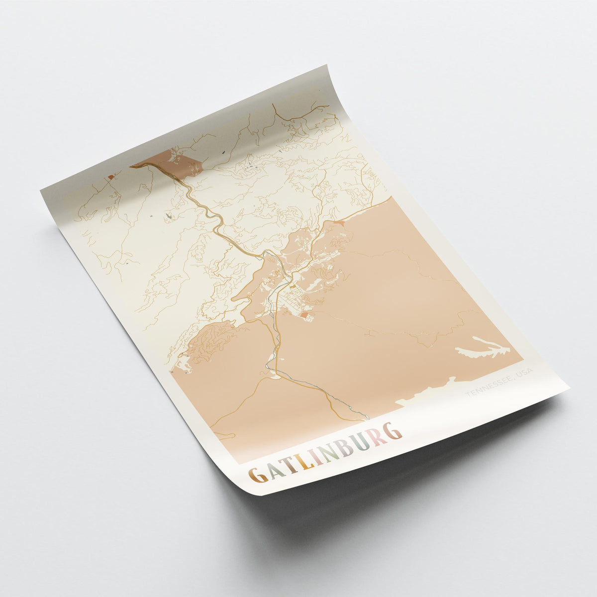 gatlinburg, tennessee map poster - image 4