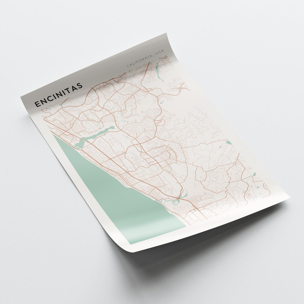 encinitas, california map poster - image 4
