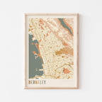 berkeley, california map poster - image 1