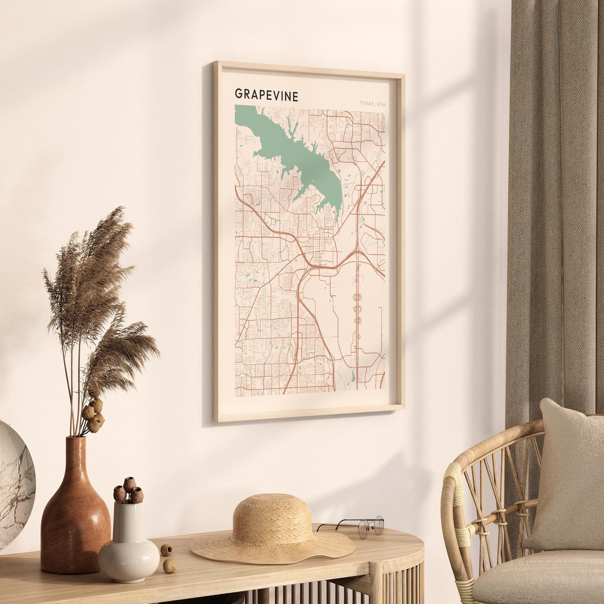 grapevine, texas map poster - image 2