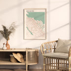 san mateo, california map poster - image 3