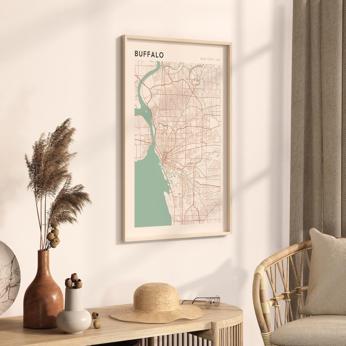 buffalo, new york map poster - image 2