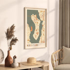 mercer island, washington map poster - image 2