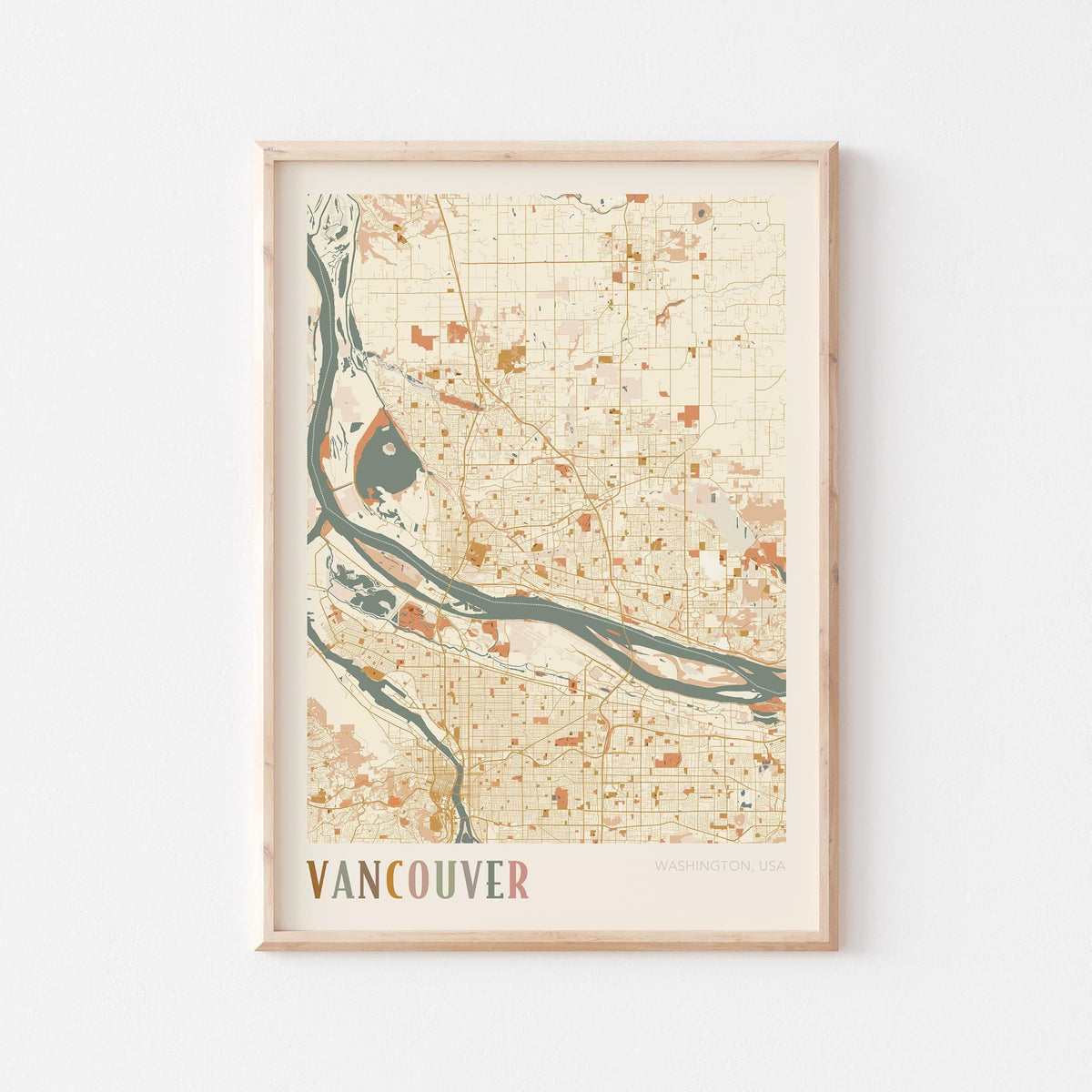 vancouver, washington map poster - image 1