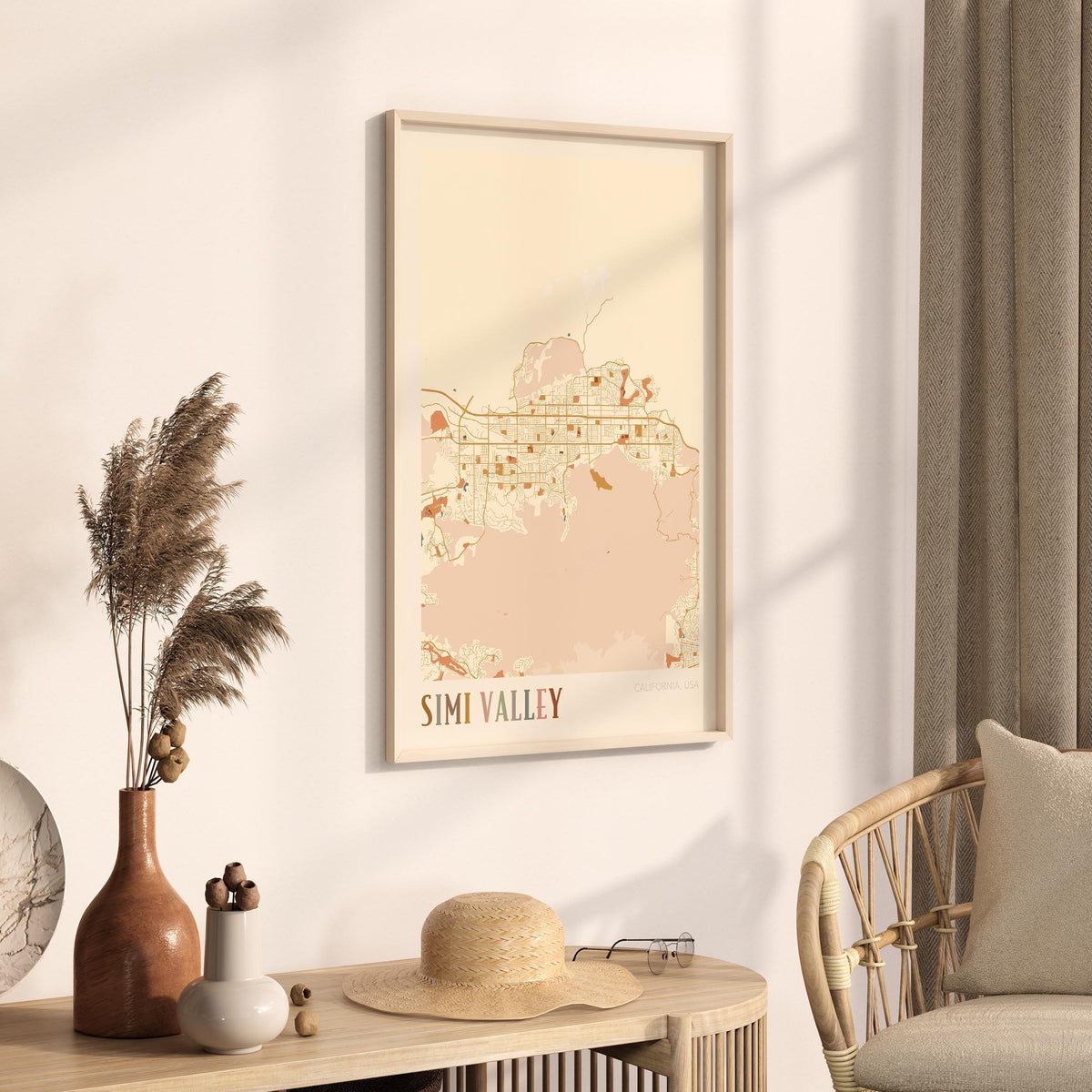 simi valley, california map poster - image 2