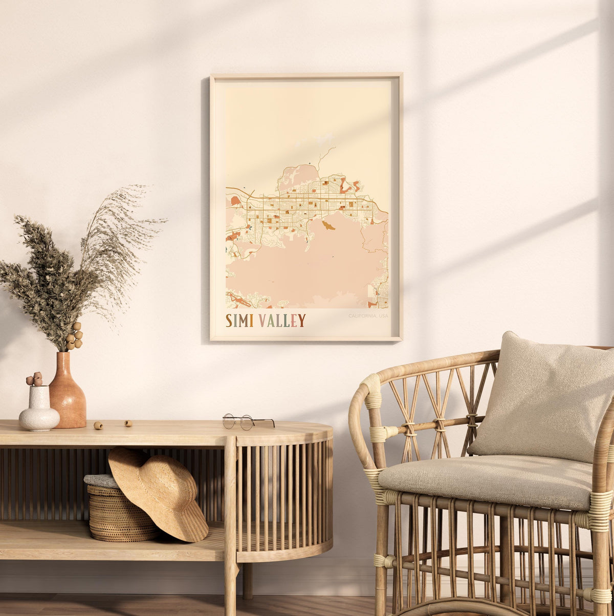simi valley, california map poster - image 3