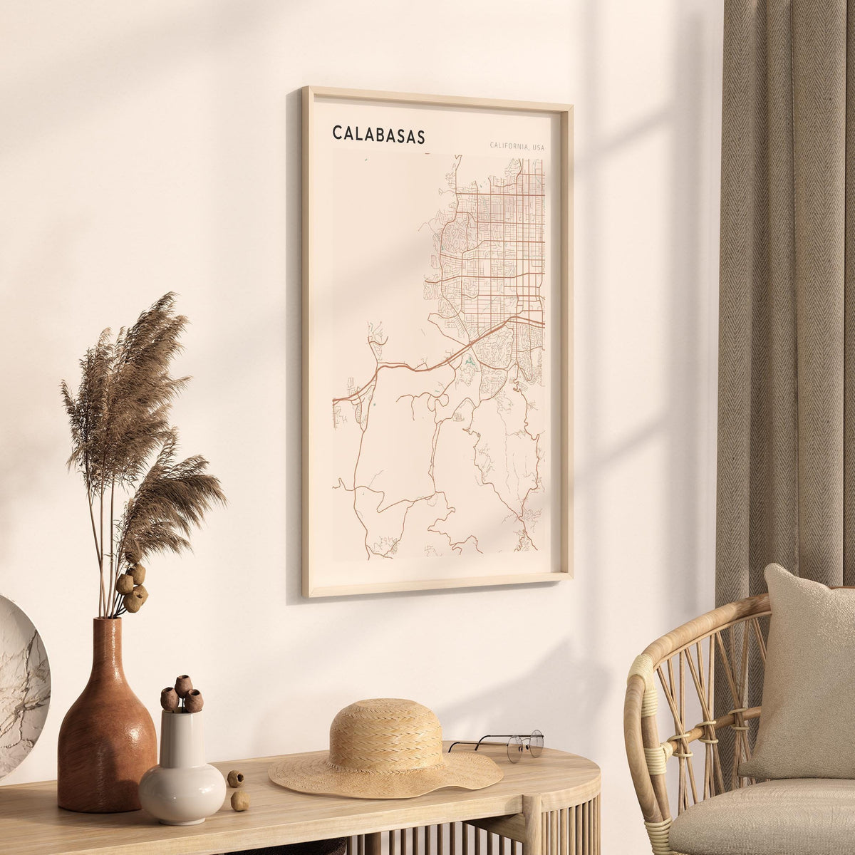 calabasas, california map poster - image 2