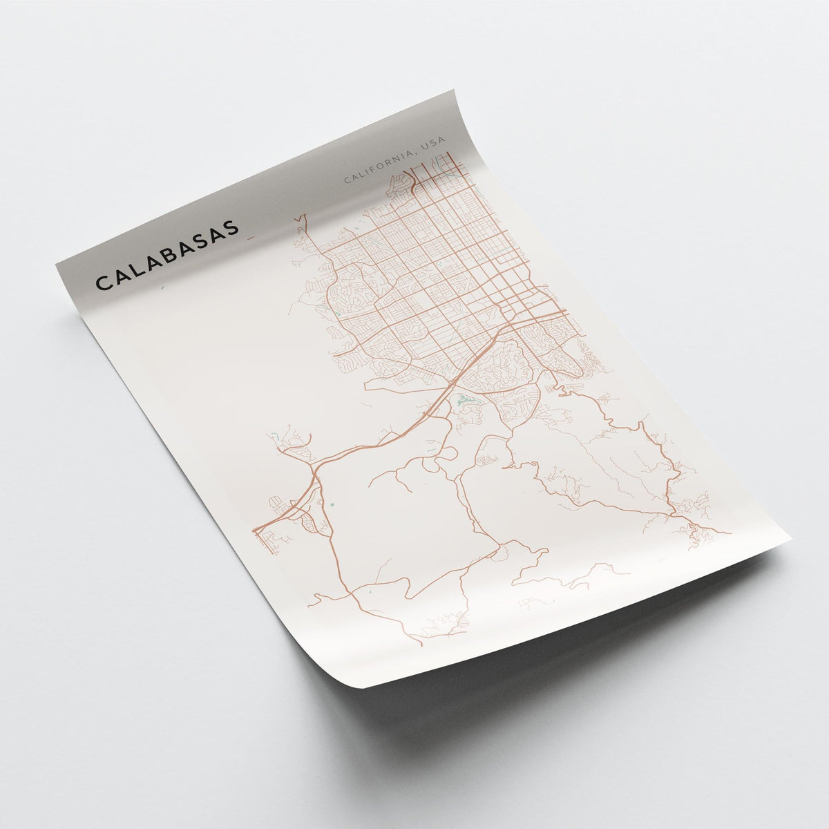 calabasas, california map poster - image 4