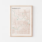 kansas city, kansas map poster - image 1