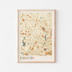 lexington, massachusetts map poster - image 1