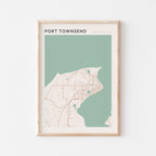 port townsend, washington map poster - image 1