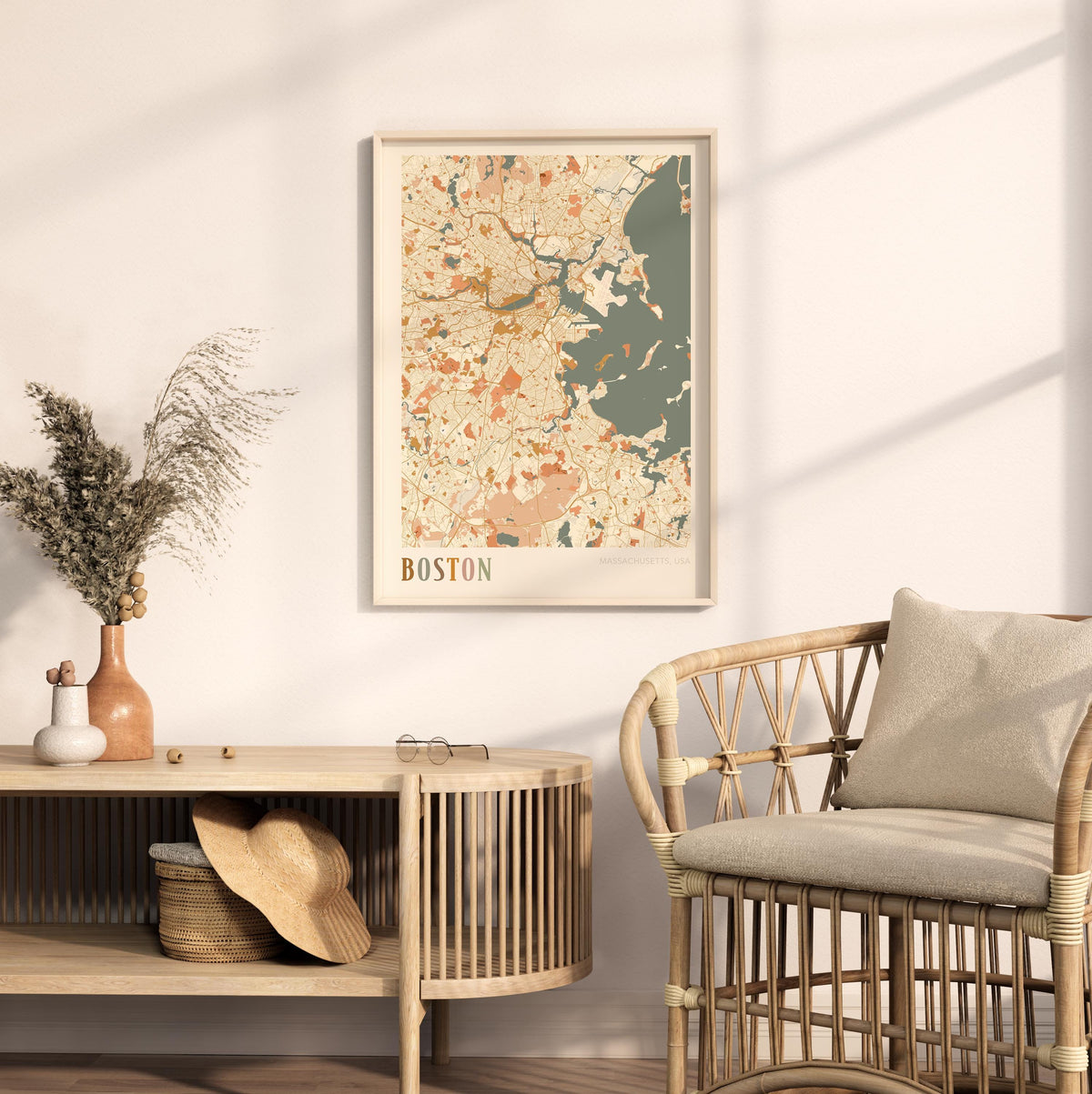 boston, massachusetts map poster - image 3