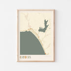 cayucos, california map poster - image 1
