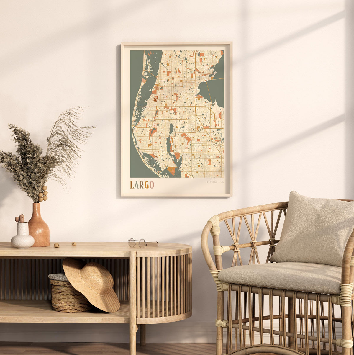 largo, florida map poster - image 3