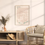 ontario california map poster - image 3