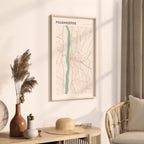 poughkeepsie, new york map poster - image 3