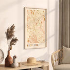 walnut creek, california map poster - image 2
