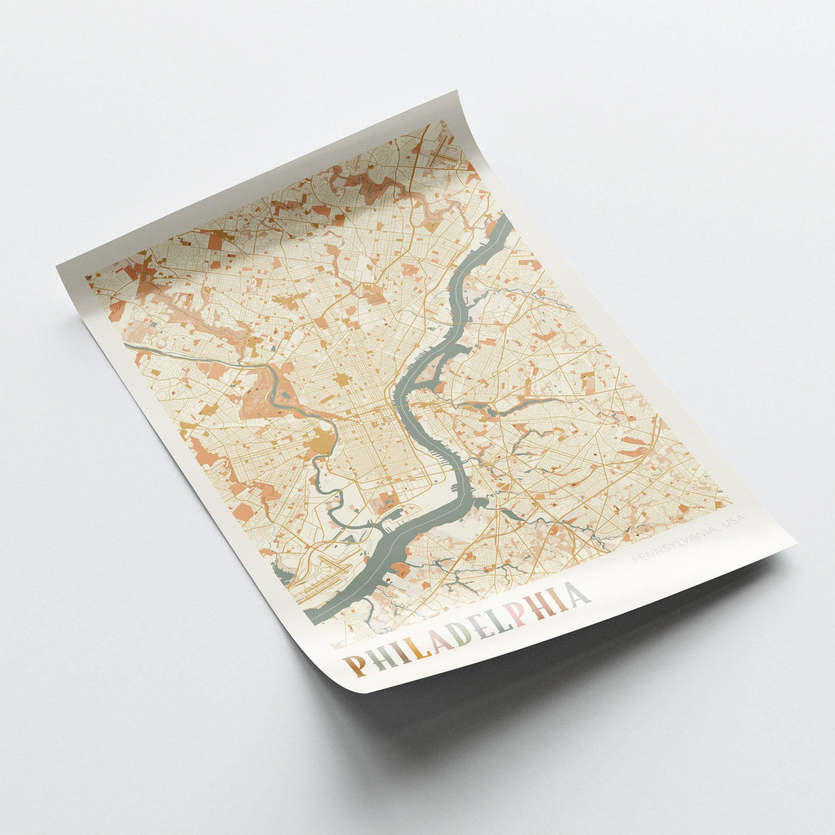 philadelphia, pennsylvania map poster - image 3