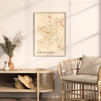 new braunfels, texas map poster - image 3