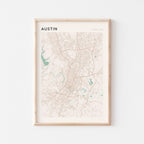 austin, texas map poster - image 1