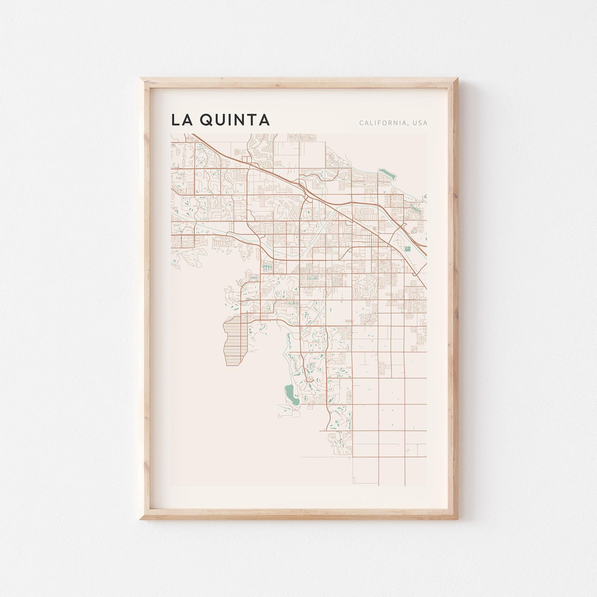 la quinta, california map poster - image 1