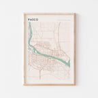 pasco, washington map poster - image 1