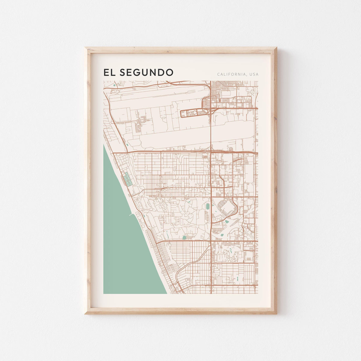 el segundo, california map poster - image 1