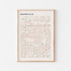 naperville, illinois map poster - image 1