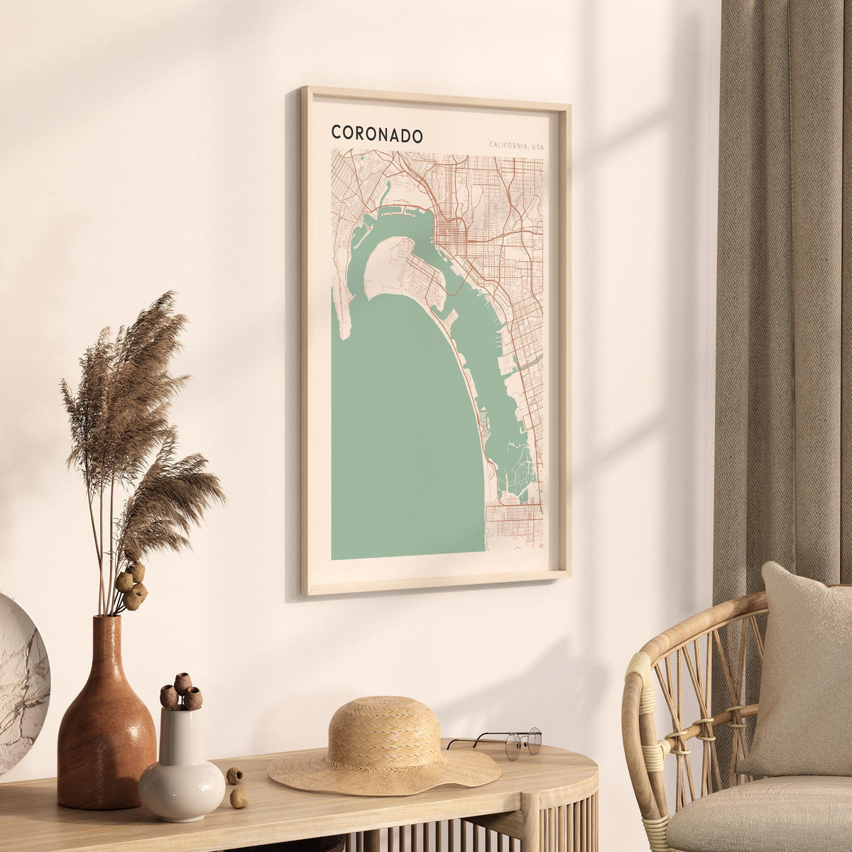 coronado, california map poster - image 2
