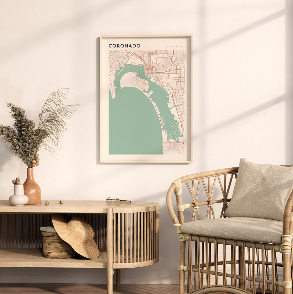coronado, california map poster - image 3