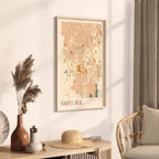 chapel hill, north carolina map poster - image 2