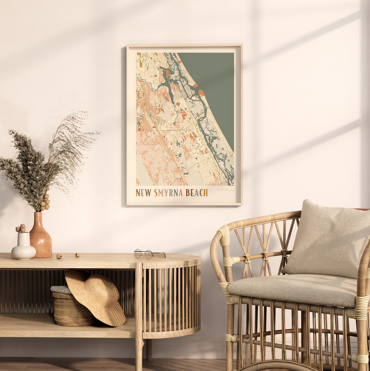new smyrna beach, florida map poster - image 3