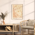 saratoga, california map poster - image 3