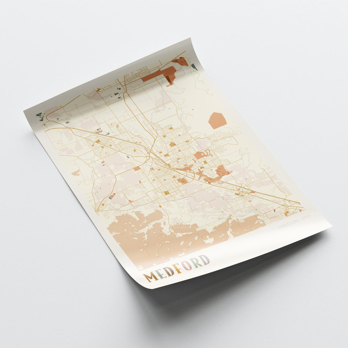 medford, oregon map poster - image 4
