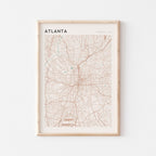 atlanta, georgia map poster - image 1