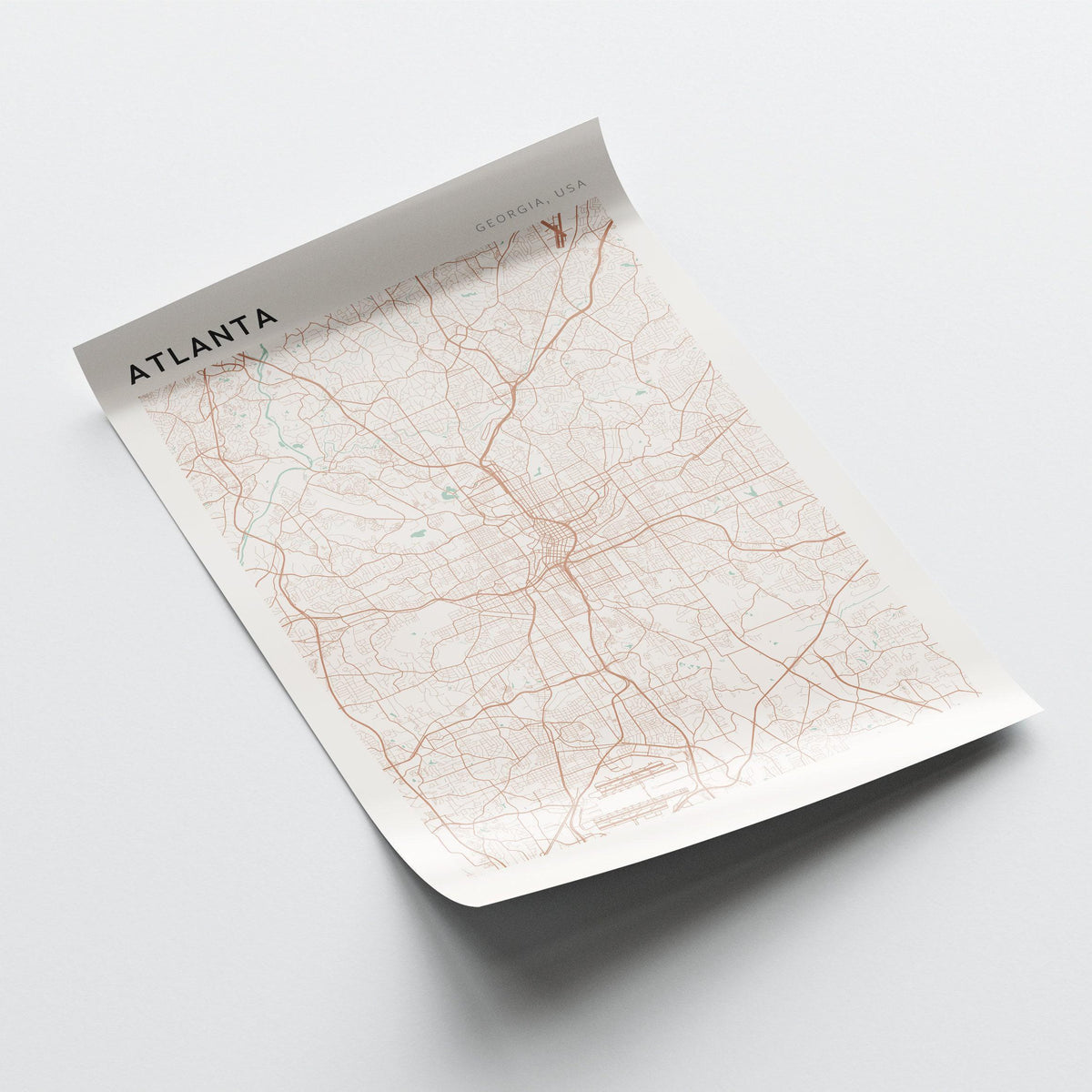 atlanta, georgia map poster - image 3