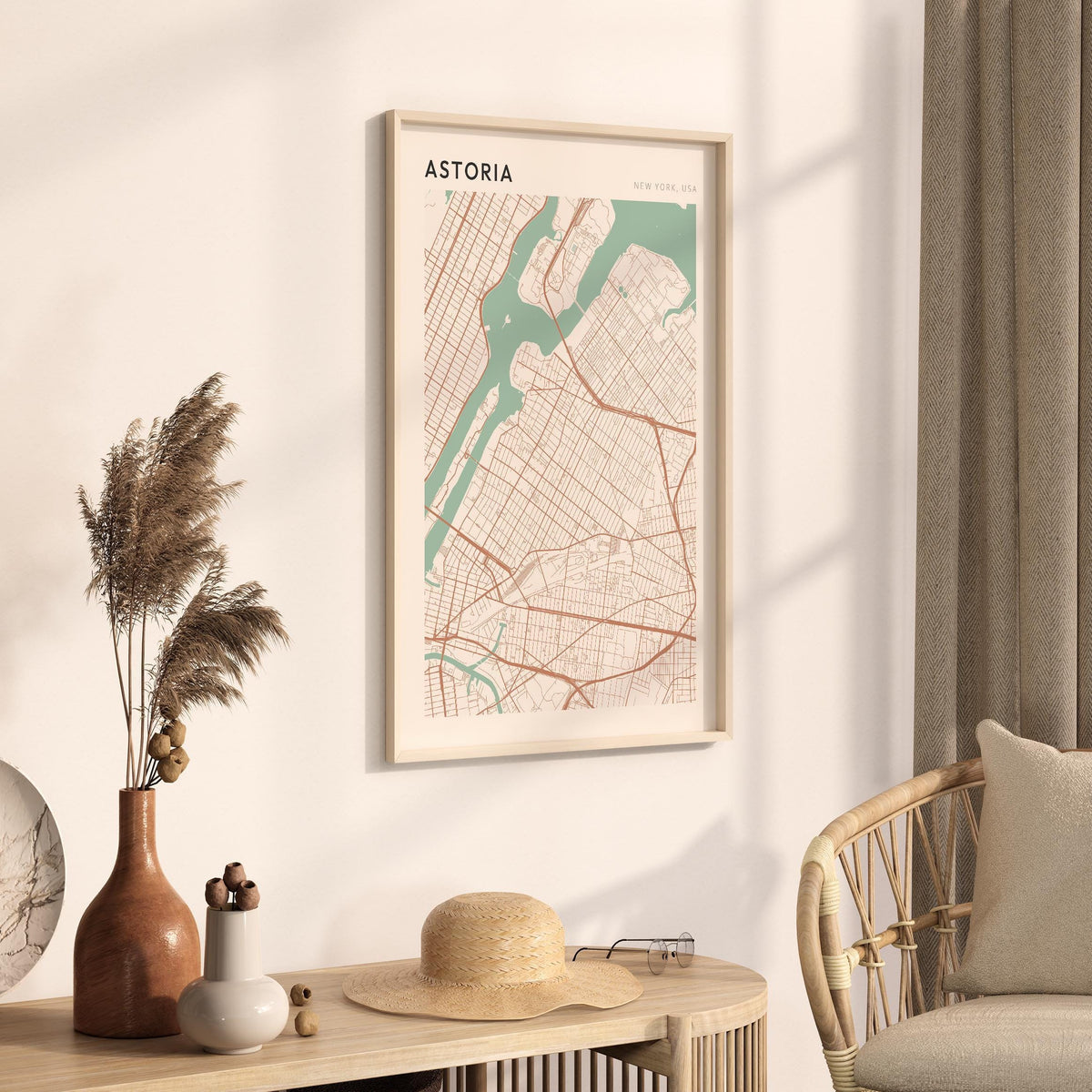 astoria, new york map poster - image 2