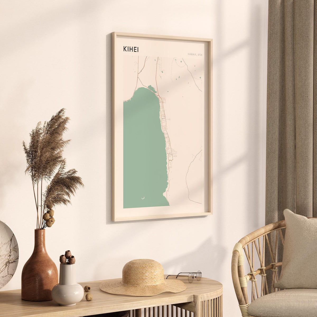 kihei, hawaii map poster - image 2