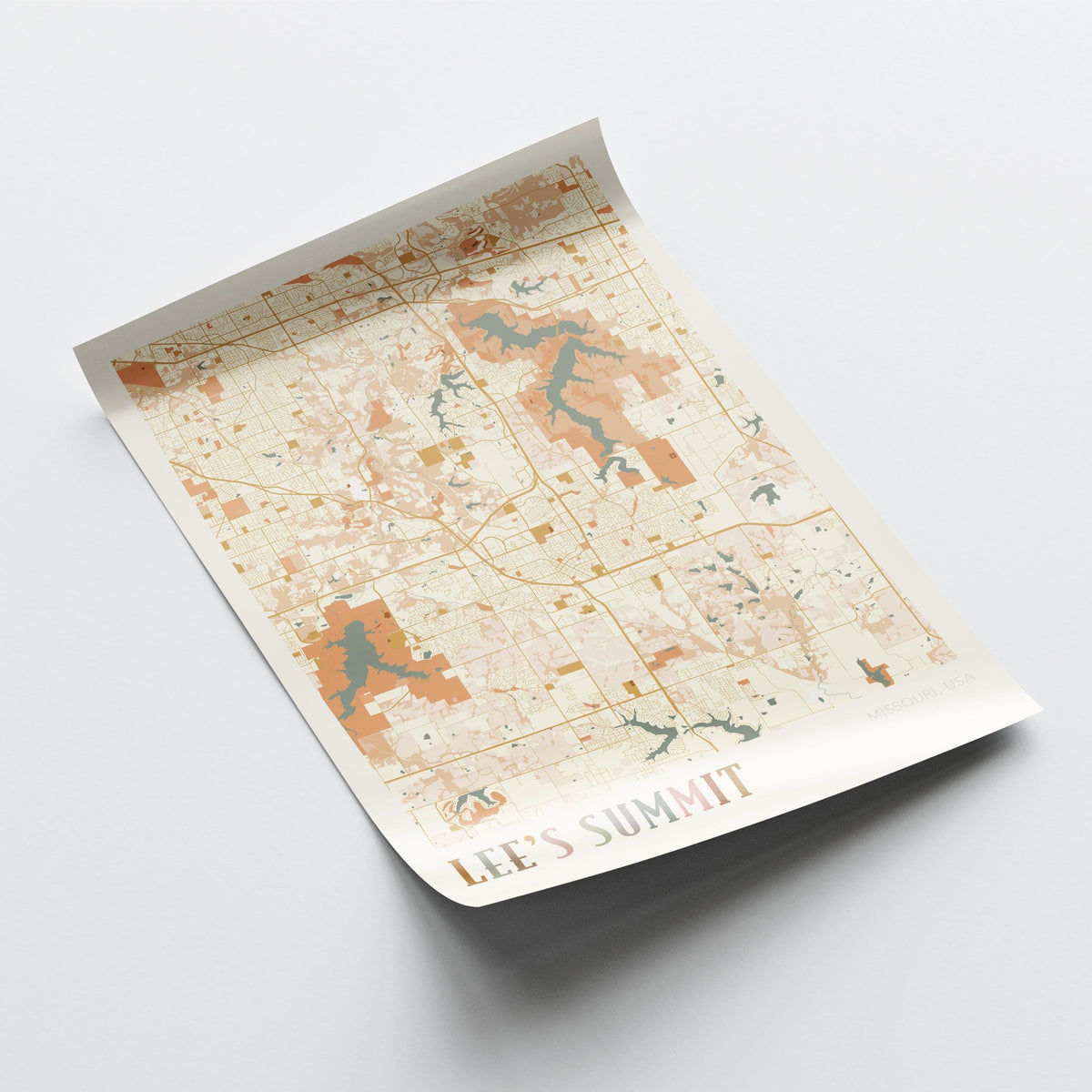 lee's summit, missouri map poster - image 4