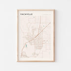 vacaville, california map poster - image 1