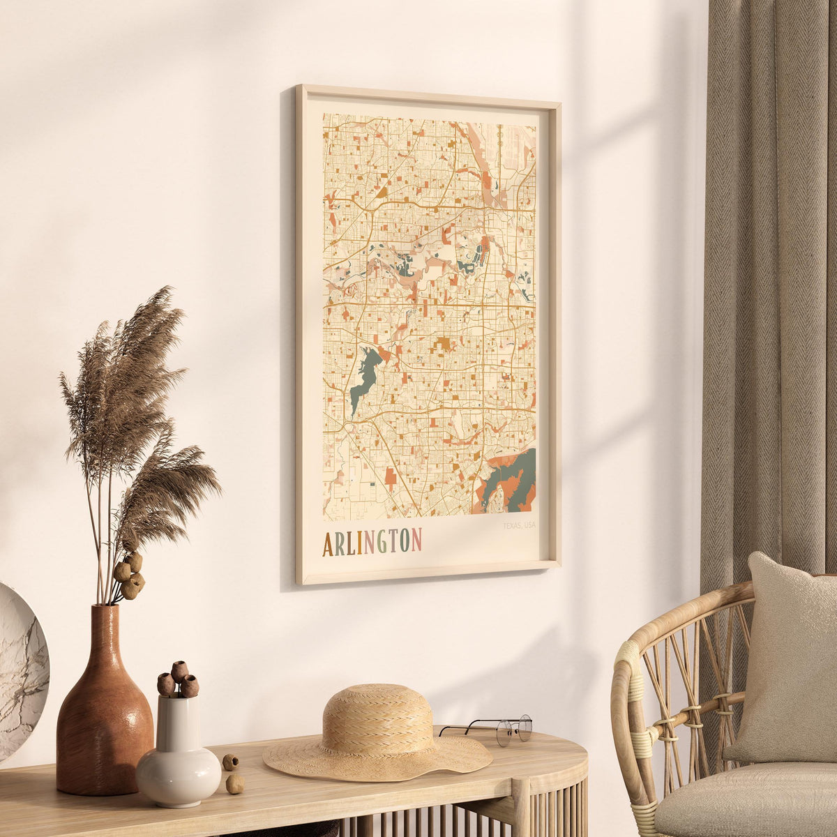 arlington, texas map poster - image 2