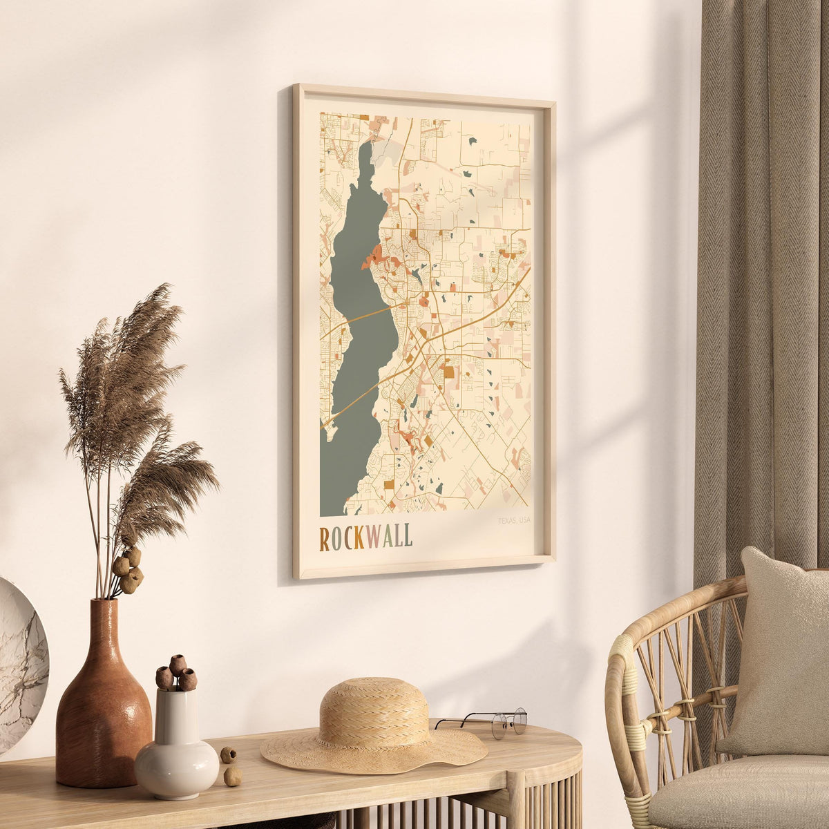 rockwall, texas map poster - image 2