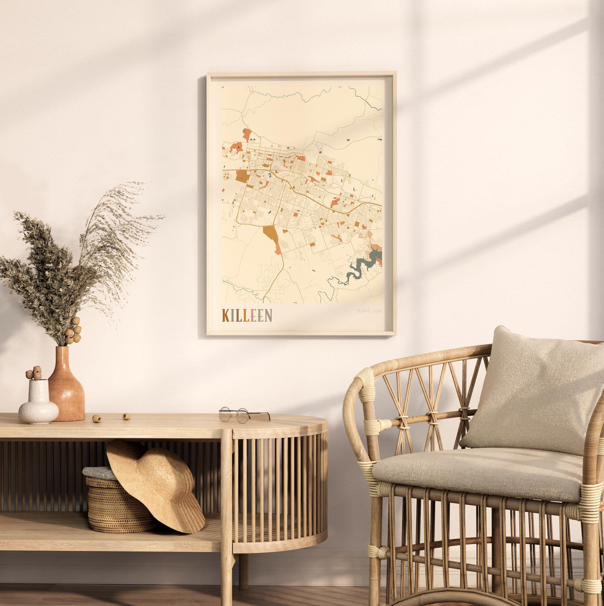 killeen, texas map poster - image 3