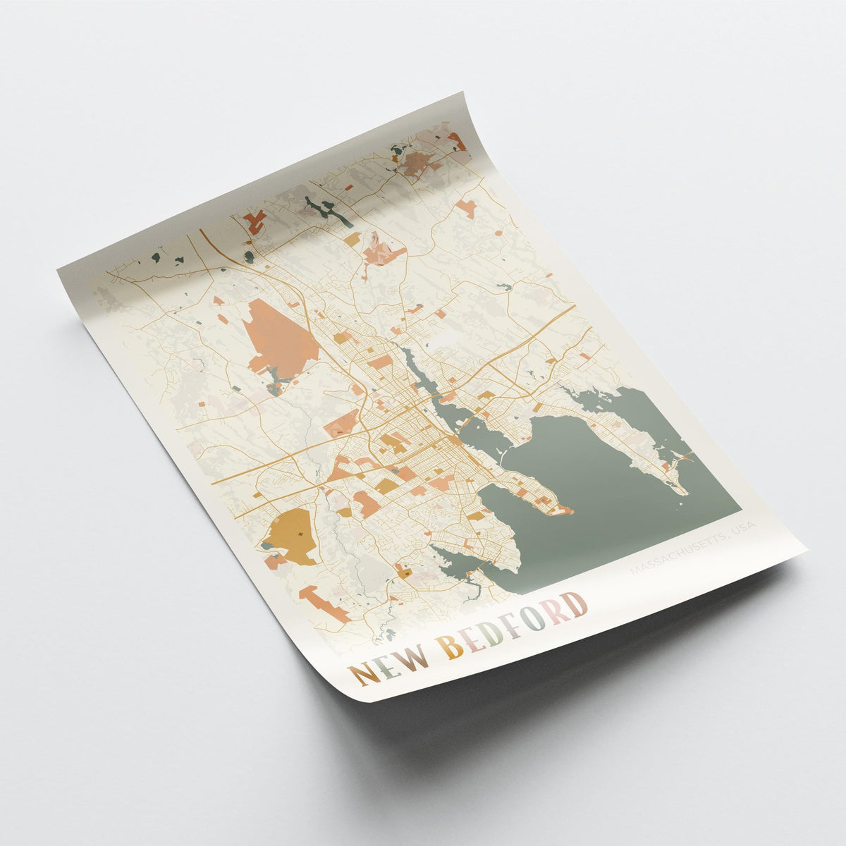 new bedford, massachusetts map poster - image 4